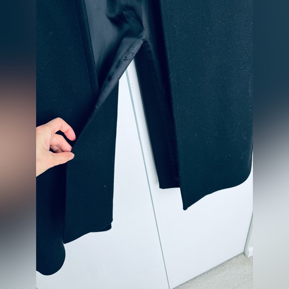 Love Moschino heart padded on chest wool blended black single breast coat - Picture 16 of 17